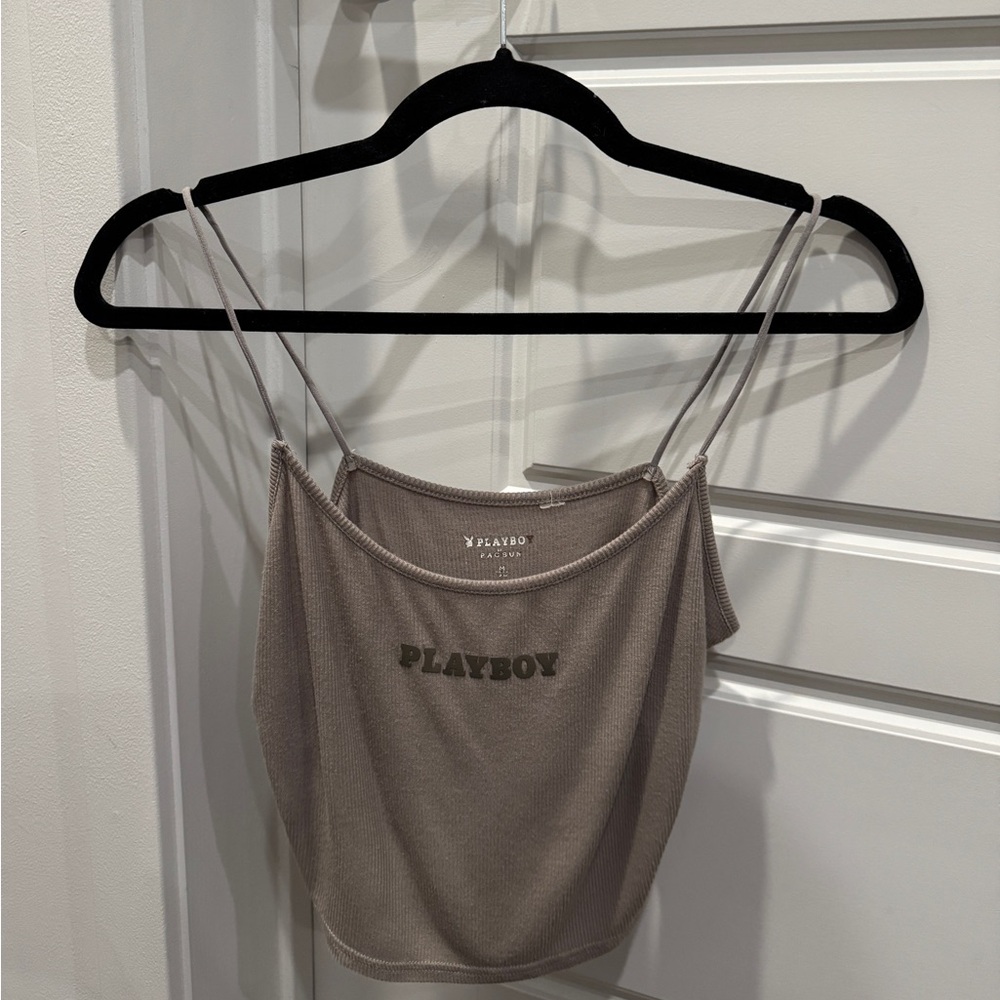 PLAYBOY Women's Taupe Tank
